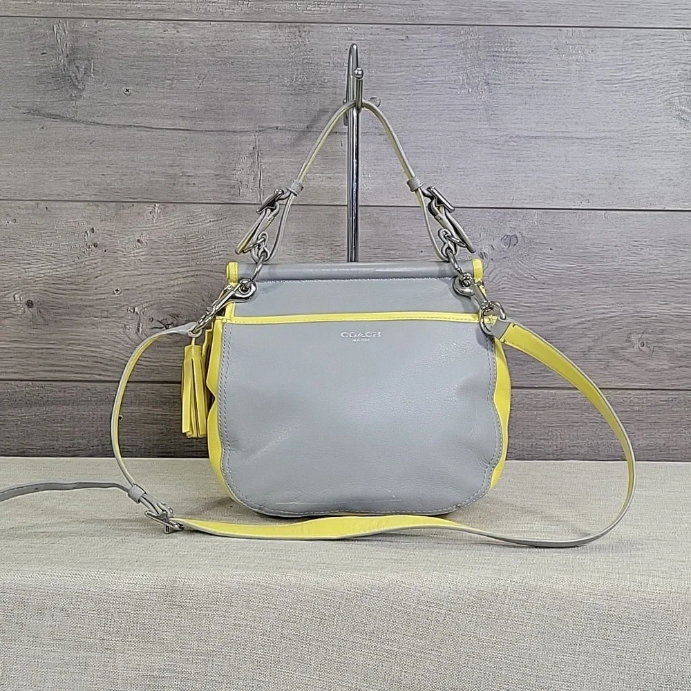 Coach Gray and Yellow Crossbody Bag - Picture 4 of 14